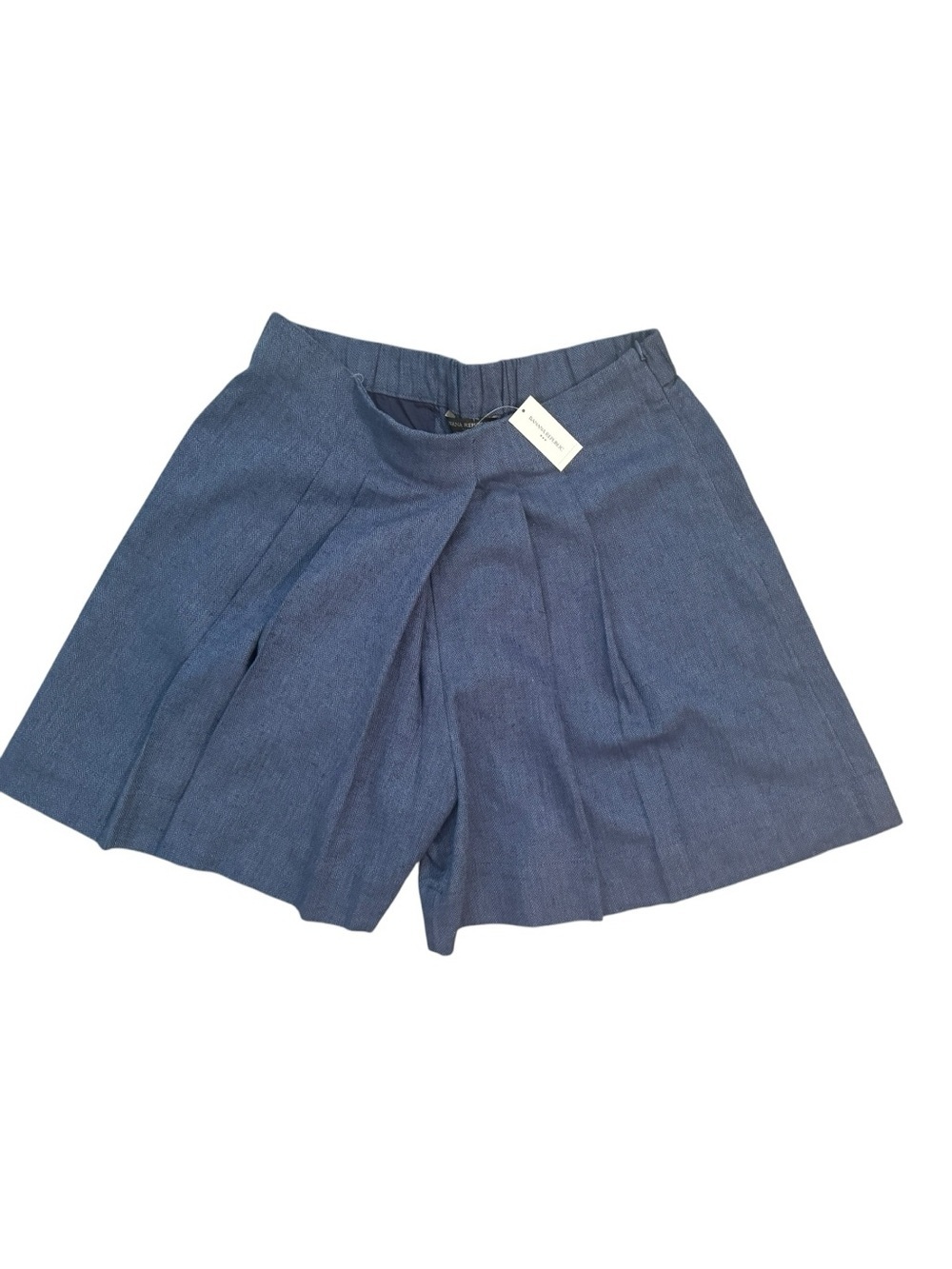 Banana Republic Linen Blend Herringbone Culotte Shorts NWT Size M - Picture 2 of 9